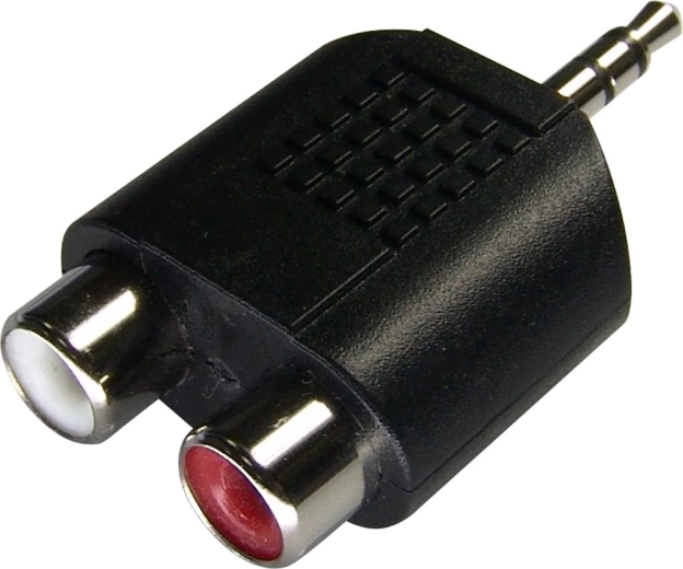 Sencor adaptér 3,5 mm stereo jack na 2× RCA zásuvky
