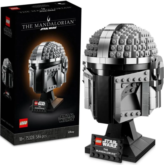 LEGO Star Wars Prilba Mandaloriana 75328 – zberateľský model na vystavenie