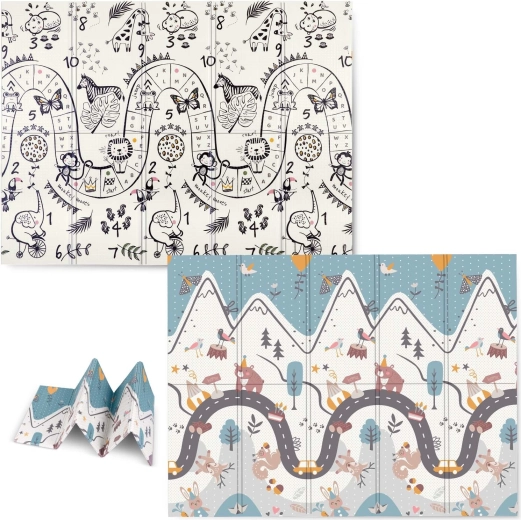 Skladacia penová vzdelávacia podložka 200 × 150 × 1 cm Nukido