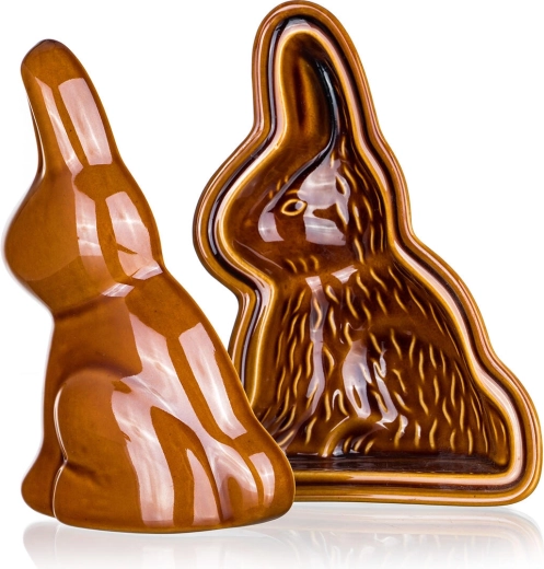 Keramická dvojdielna forma na pečenie Zajac 21 × 14,5 × 10 cm