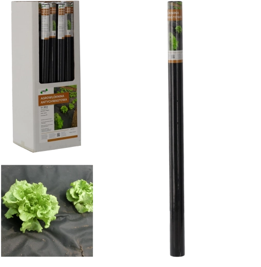 Agrotextília proti burine 1 × 10 m čierna 50 g/m²