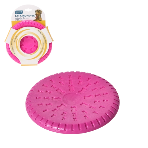 Lietajúci disk pre psy 23,5 cm – oranžový, plávajúci a odolný