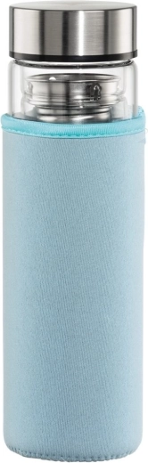 Sklenená fľaša Hama To Go 500 ml so sitkom a termo obalom