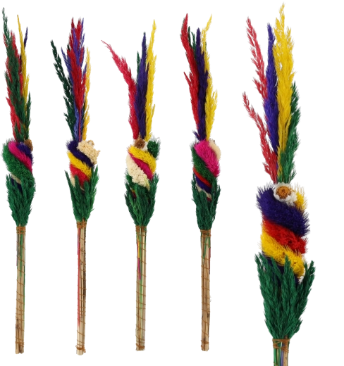 Tradičná veľkonočná palma z prírodných sušených kvetov 40 cm