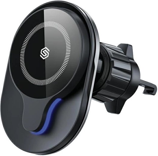 Magnetický MagSafe držiak do ventilácie s bezdrôtovým nabíjaním 15 W – čierny