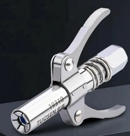 Samouzamykacia rýchlospojka na mazanie z pozinkovanej ocele