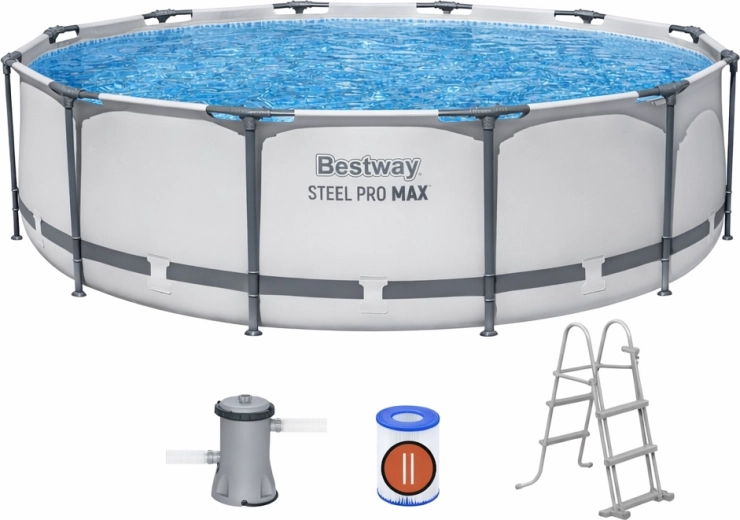 Záhradný bazén BESTWAY Steel Pro MAX 366 × 100 cm so setom
