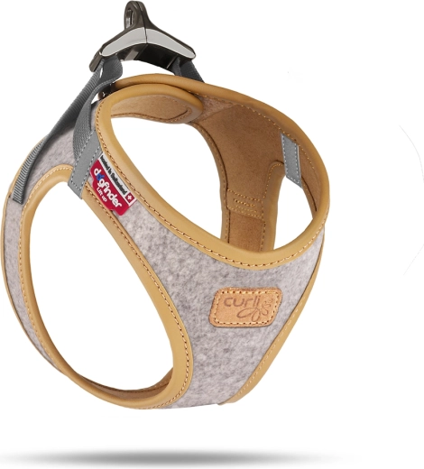 Postroj Curli pre psy Alpine light gray, veľkosť S (4–7 kg)