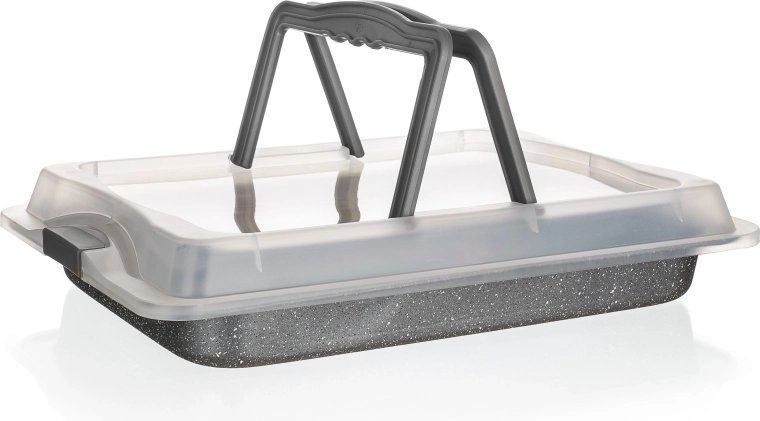 Plech na pečenie GRANITE s nepriľnavým povrchom a vekom 42 × 29 × 4,5 cm