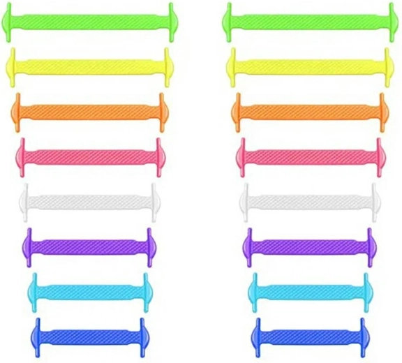 Silikónové šnúrky bez viazania Rainbow