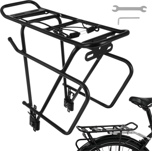 Zadný nosič na bicykel Trizand 38 × 13,5 × 35 cm, nosnosť 25 kg