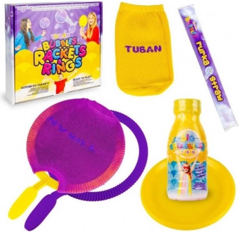 Sada bublinovej rakety a obručí