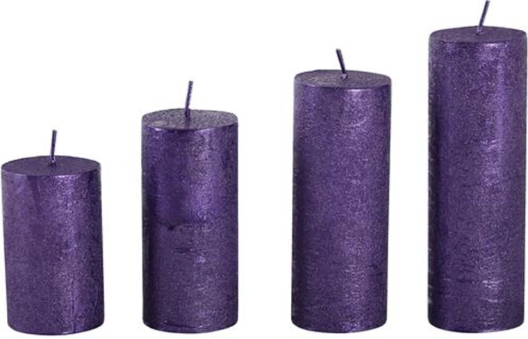 Adventné sviečky fialové – sada 4 ks
