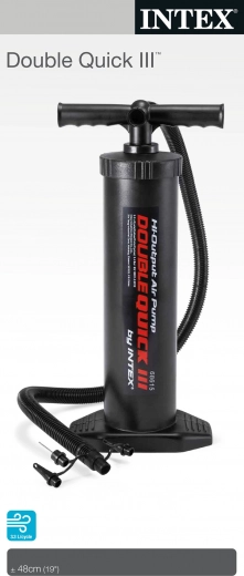 Dvojčinná piestová ručná pumpa Intex Double Quick III