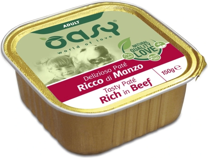 OASY Tasty Pate Adult hovädzia paštéta pre psy 150 g