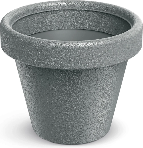 Kvetináč Origina 29,8 cm – sivý kameň, ľahký a odolný