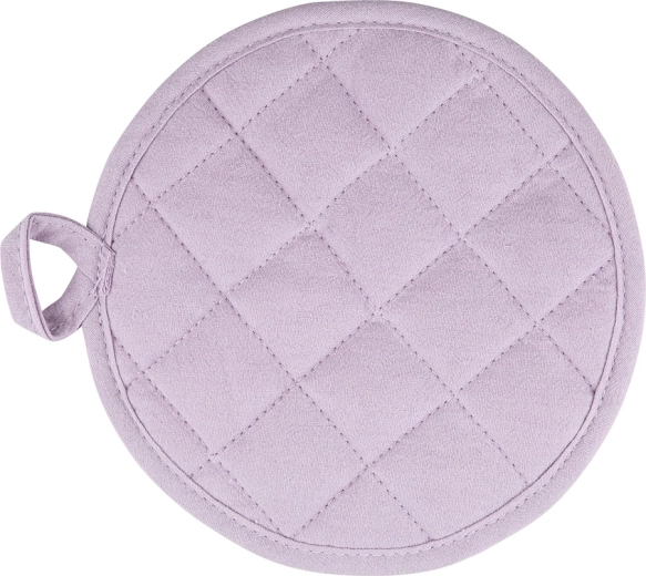 Kruhová kuchynská chňapka 18 cm svetlofialová bavlna