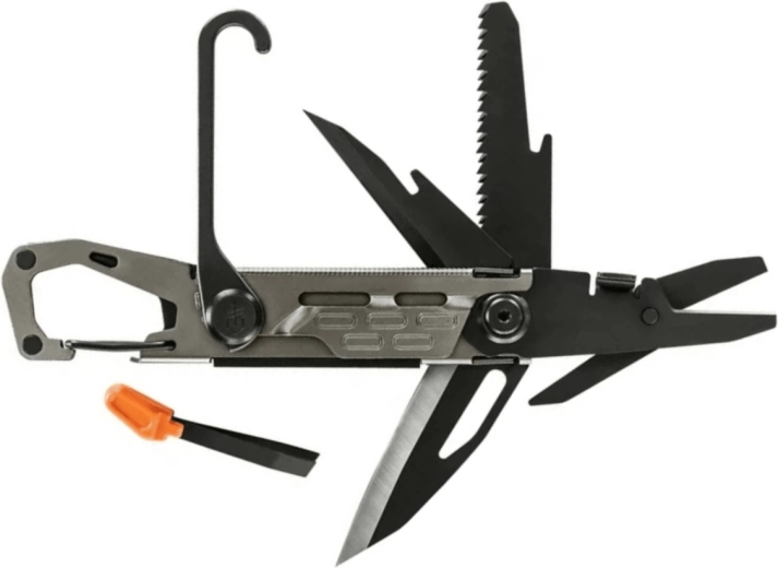 Gerber Stakeout graphite – kempingové multifunkčné náradie (11 funkcií)