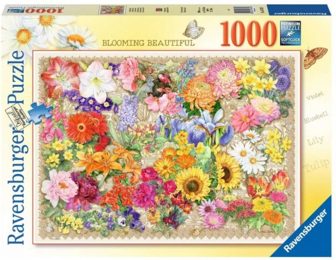 Puzzle 1000 dielikov Rozkvitnuté kvety