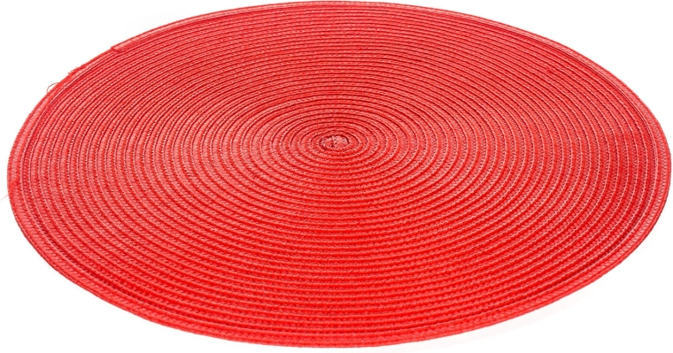 Okrúhle plastové prestieranie TONDO 38 cm červené