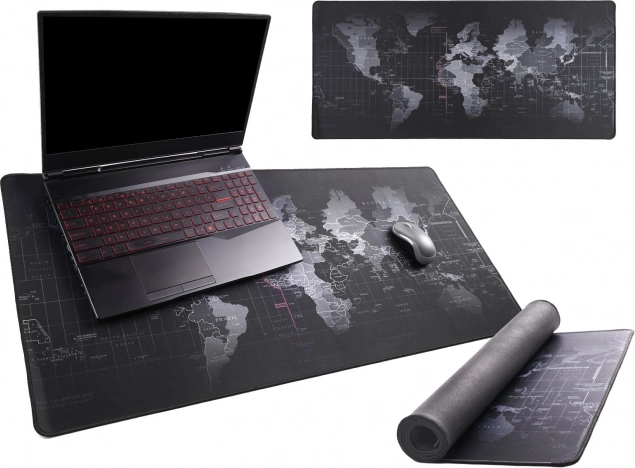 Veľká podložka na stôl s mapou sveta 40 × 90 cm