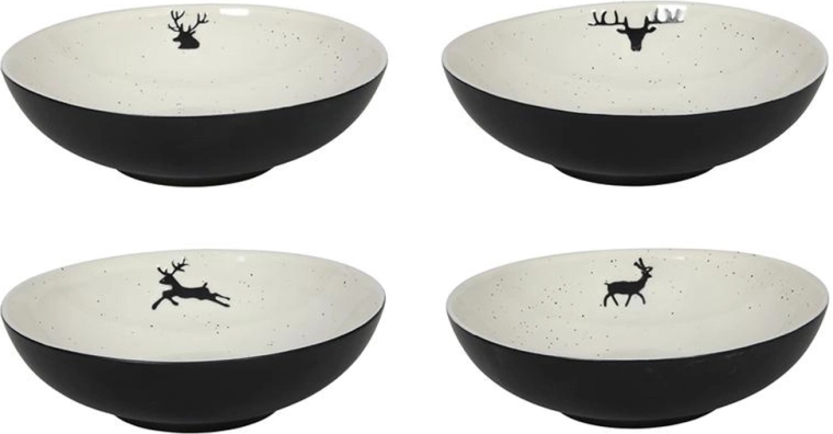 Miska s motívom soba 18 cm, čierna