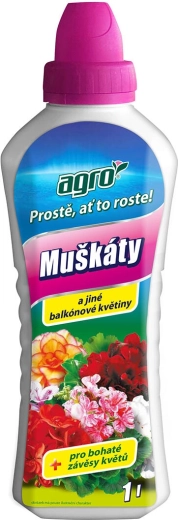 Kvapalné hnojivo na muškáty AGRO 1 l