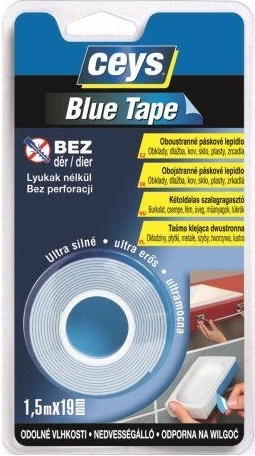 Obojstranná montážna páska BLUE CEYS 19 mm × 1,5 m