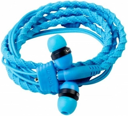 Wraps Classic Blue modré slúchadlá do uší s náramkovým dizajnom