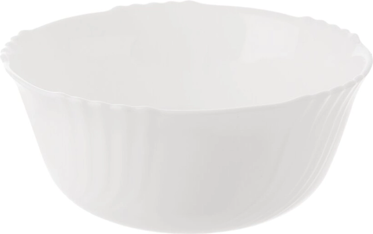 Miska z opálového skla Luna s reliéfom vlnky, 14 cm