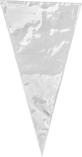 Sada jednorazových zdobiacich vreciek 35 × 18 cm biela (10 ks)
