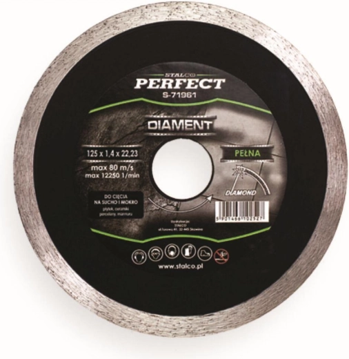 Diamantový kotúč 125 mm celoobvodový STALCO
