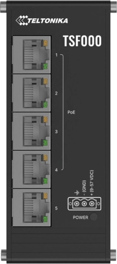 Teltonika TSF000 nízkoprofilový PoE+ ethernetový switch