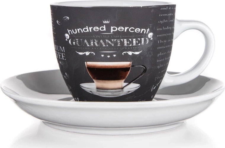 Keramický šálka s podšálkou 190 ml 100 PERCENT