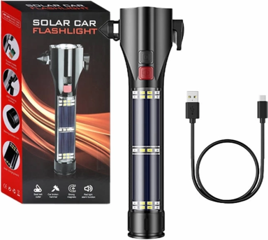 Solárna baterka Superfire s bezpečnostnými funkciami 310 lm