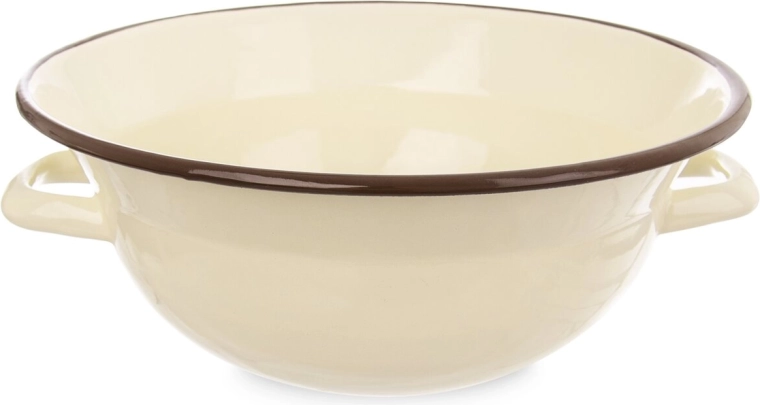 Smaltovaná kuchynská misa BROWN 26 cm, 2,5 l