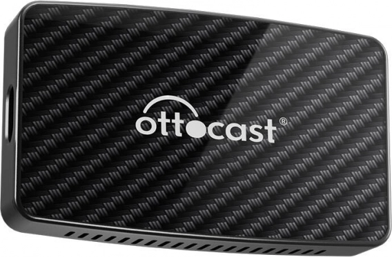 Ottocast 4 v 1 bezdrôtový adaptér CarPlay/Android Auto (čierny)