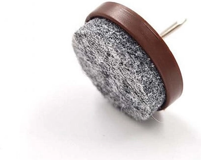 Filcové podložky pod nábytok s klincami 24 mm, hnedé (8 ks)