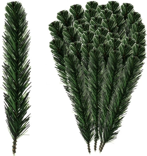 Syntetické smrekové vetvičky 29 cm - balenie 40 kusov