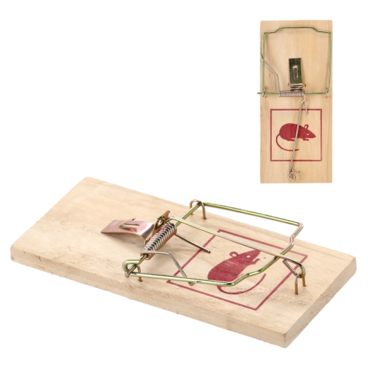 Drevená pasca na myši a potkany 17,5 × 8 cm