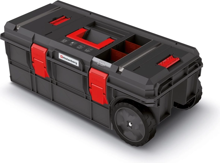Pojazdný kufor na náradie X-Block Tech, 79,5 × 38 × 30,7 cm, čierny