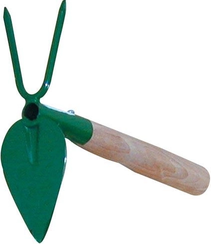 Motyčka srdiečko s dvoma hrotmi s násadou 24 cm