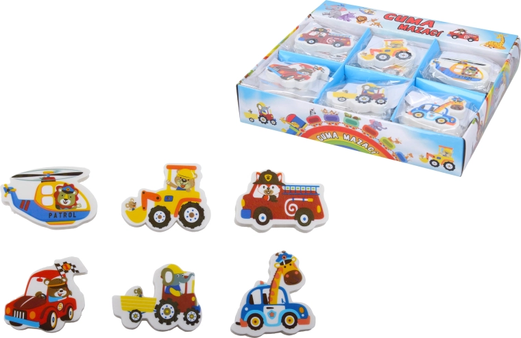 Guma na gumovanie v tvare auta