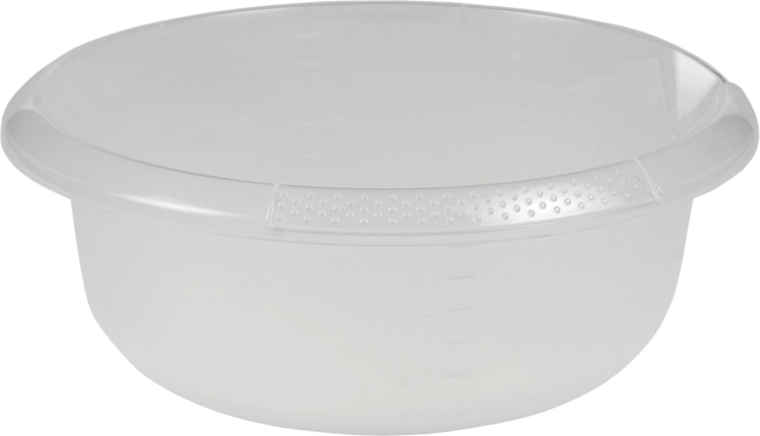 Kruhová miska s výlevkou 3,5 l transparentná 28 × 11 cm