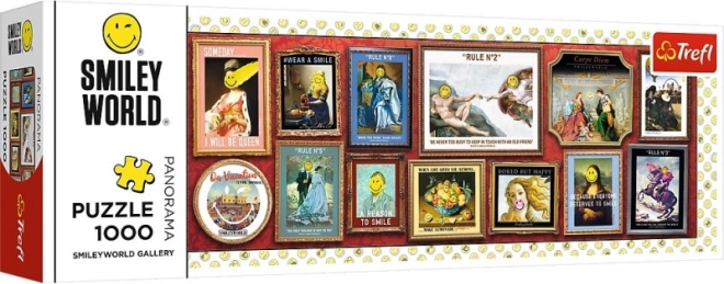 Panoramatické puzzle SMILEY Galéria 1000 dielikov