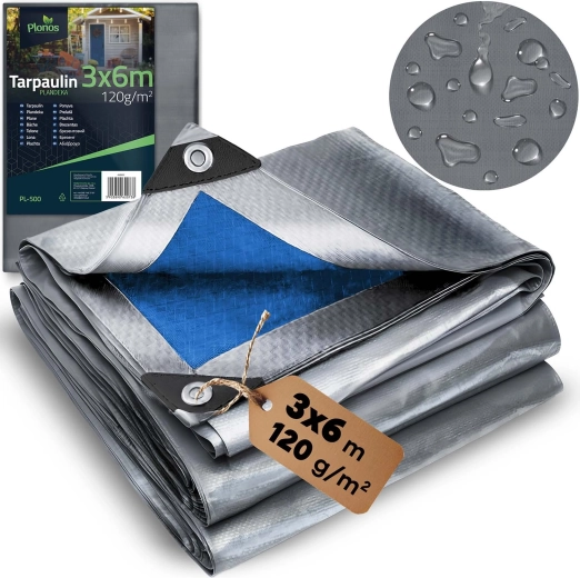 Plachta z HDPE 300 × 600 cm 120 g/m² – odolná vode, mrazu a UV