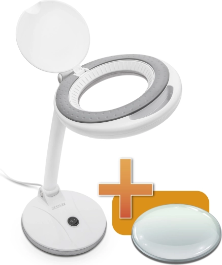 LED lampa s lupou 100 mm
