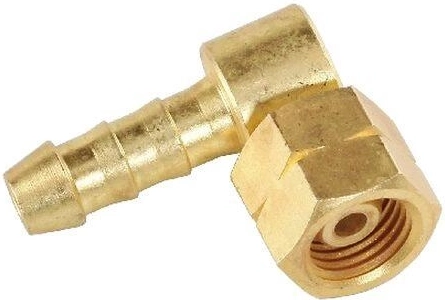 Nátrubok s maticou G1/4"L pre hadicu 8 mm, bočná odbočka 90°