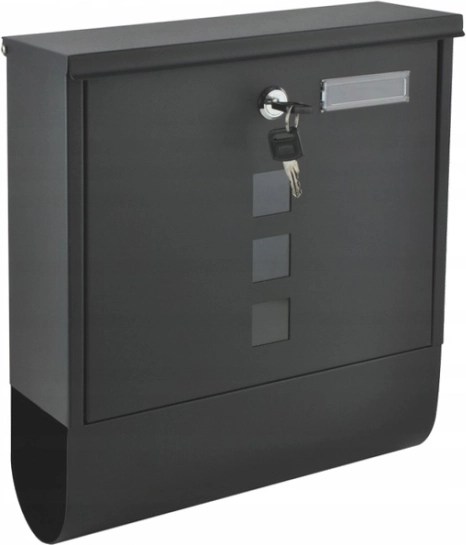 Oceľová poštová schránka antracit s uzamykaním