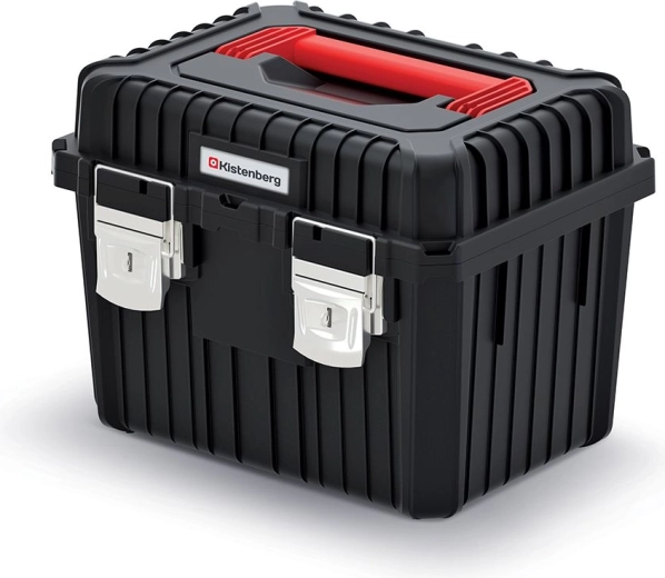 Kistenberg kufor na náradie Heavy s kovovými zámkami, 445 × 360 × 337 mm, čierny